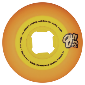 53mm Double Duro Orange Yellow 101a/95a OJ Skateboard Wheels