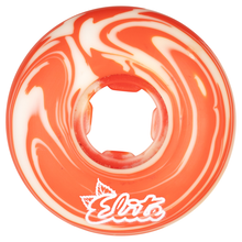 Load image into Gallery viewer, 53mm Erick Winkowski Mushroom Elite White Red Swirl EZ EDGE 101a OJ Skateboard Wheels
