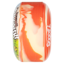 Load image into Gallery viewer, 53mm Erick Winkowski Mushroom Elite White Red Swirl EZ EDGE 101a OJ Skateboard Wheels
