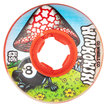 Load image into Gallery viewer, 53mm Erick Winkowski Mushroom Elite White Red Swirl EZ EDGE 101a OJ Skateboard Wheels
