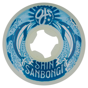 54mm Shin Sanbongi Dolphins Mini Combos White 99a OJ Skateboard Wheels