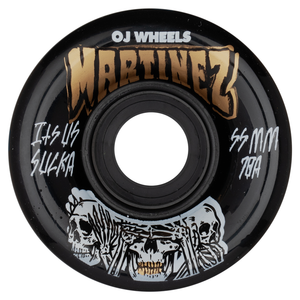 55mm Milton Martinez Hear No Evil Mini Super Juice Black 78a OJ Skateboard Wheels