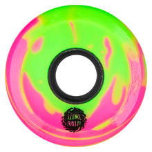 将图片加载到图库查看器，60mm Jay Howell OG Slime Pink Green Swirl 78a Slime Balls Skateboard Wheels
