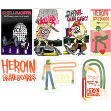 画像をギャラリービューアに読み込む, Heroin Skateboards Assorted Spring 2023 Stickers - Choose Options
