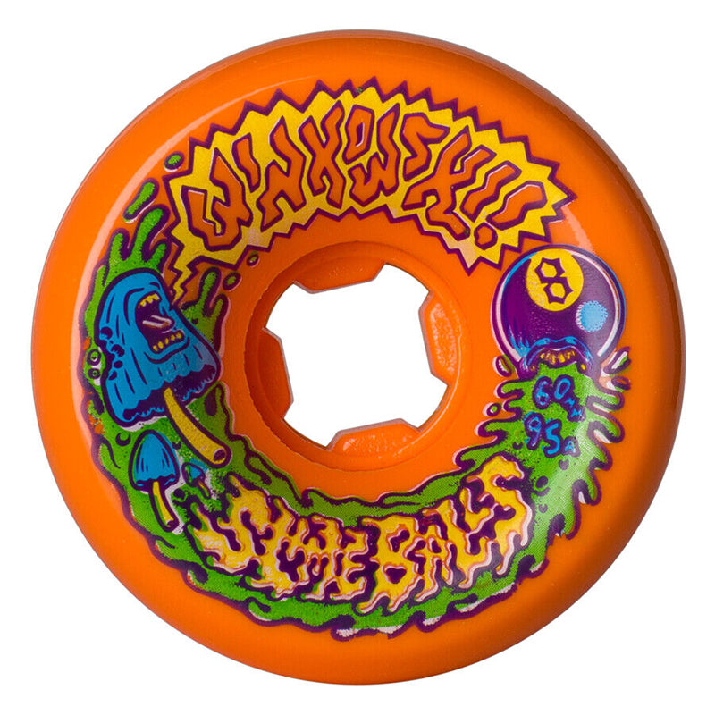 Slime Balls Skateboard Wheels 60mm Vomits 97A Orange