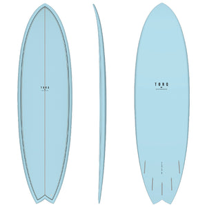 7'2" TET Mod Fish Blue Pattern